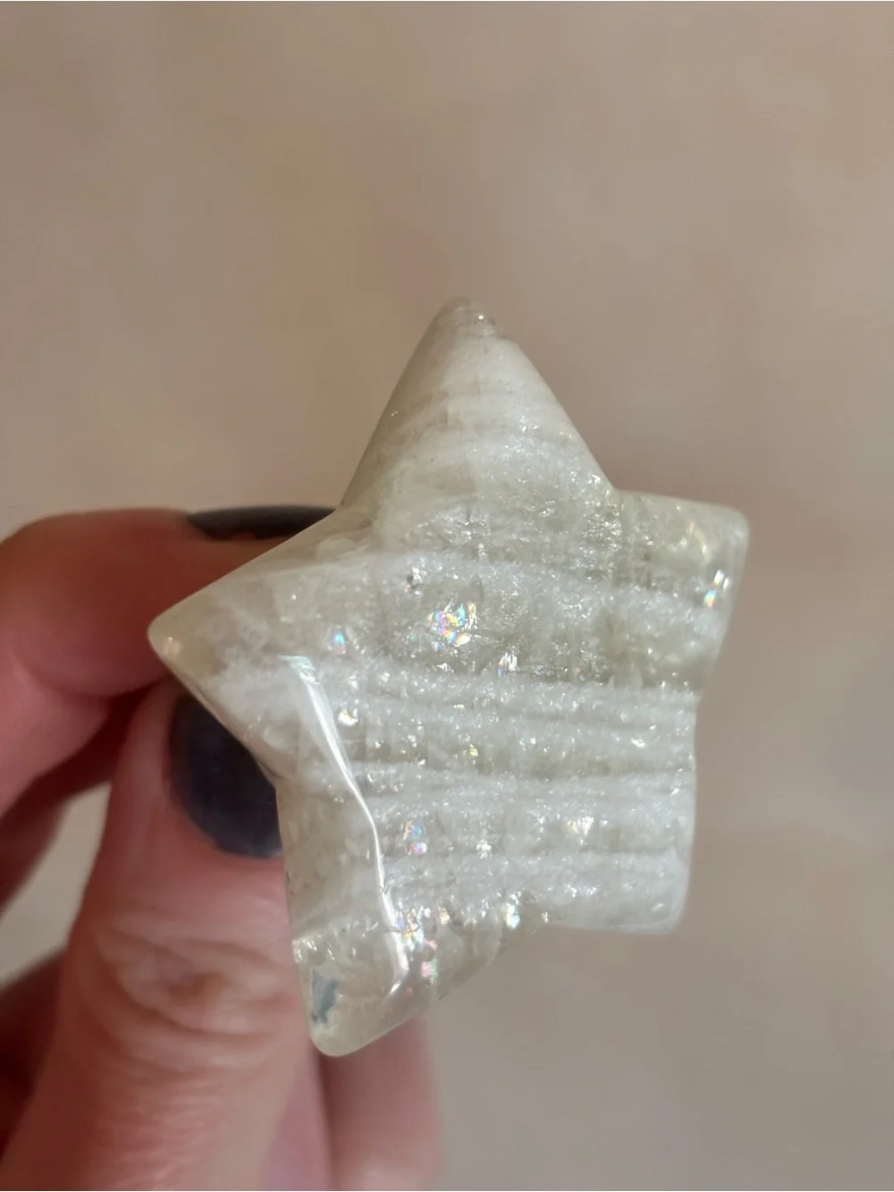 Clear Quartz Star USB Night Light – Crystal Plug-In Glow Light